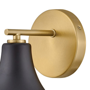 Naiel 5" Small Single Light Vanity, Black