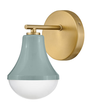 Naiel 5" Small Single Light Vanity, Seafoam