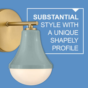 Naiel 14" Two Lights Small Vanity, Seafoam