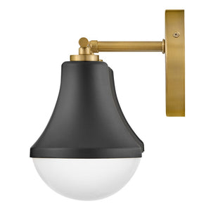 Naiel 24" Three Lights Medium Vanity, Black