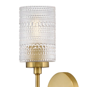 Alwyn 5" Medium Single Light Sconce, Lacquered Brass