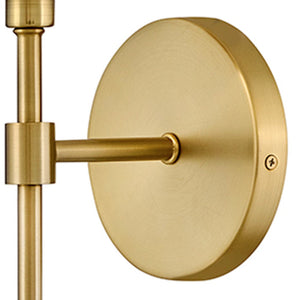 Alwyn 5" Medium Single Light Sconce, Lacquered Brass