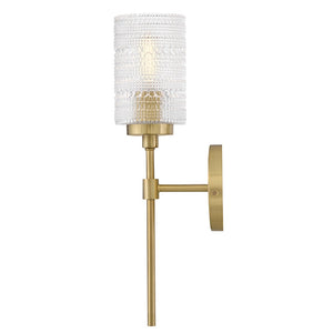 Alwyn 5" Medium Single Light Sconce, Lacquered Brass