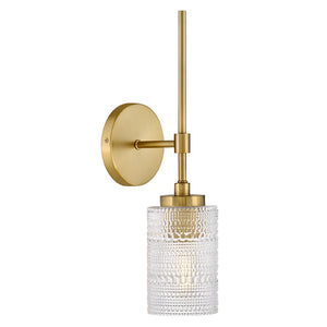 Alwyn 5" Medium Single Light Sconce, Lacquered Brass
