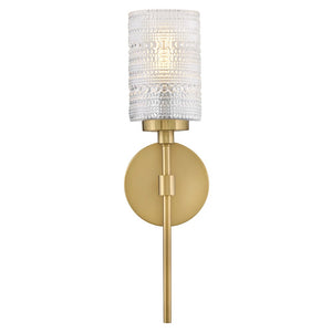 Alwyn 5" Medium Single Light Sconce, Lacquered Brass