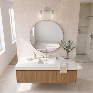 Alwyn 14" Two Lights Small Vanity, Chrome