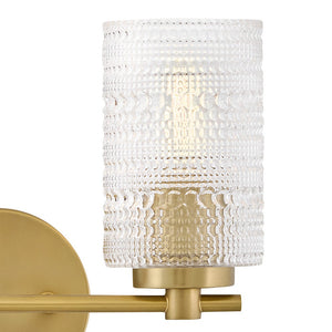 Alwyn 14" Two Lights Small Vanity, Lacquered Brass