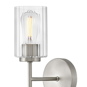 Quara 5" Medium Single Light Sconce, Brushed Nickel