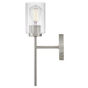 Quara 5" Medium Single Light Sconce, Brushed Nickel
