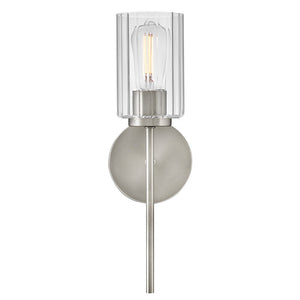 Quara 5" Medium Single Light Sconce, Brushed Nickel