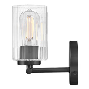 Quara 14" Two Lights Small Vanity, Black