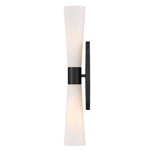 Faor 5" Two Lights Large Sconce, Black