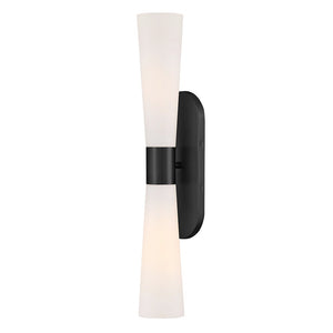 Faor 5" Two Lights Large Sconce, Black