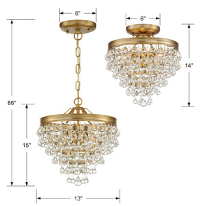 Bauble 13'' Three Light Mini Chandelier, Gold - Alternate Product Image 2.jpg