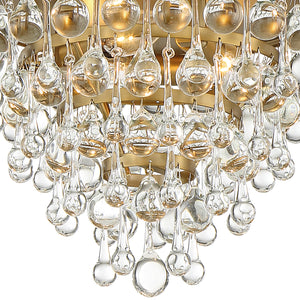 Bauble 10.5'' Three Light Flush Mount, Gold - Alternate Product Image 1.jpg