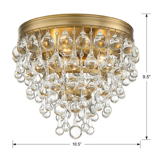 Bauble 10.5'' Three Light Flush Mount, Gold - Alternate Product Image 3.jpg