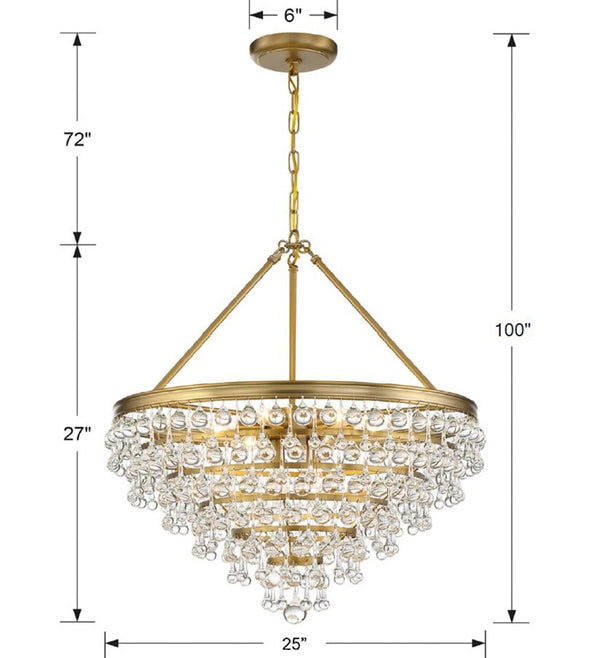 Bauble 25'' Eight Light Chandelier, Gold Alt 5.jpg
