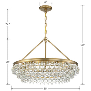 Bauble 30'' Six Light Chandelier, Gold - Alternate Product Image 3.jpg