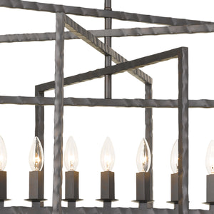 Sorrento 39'' Nine Light Chandelier, Raw Steel - Alternate Product Image 3.jpg