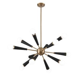 Celestial 34'' 12 Light Chandelier, Aged Brass - Alternate Product Image 1.jpg