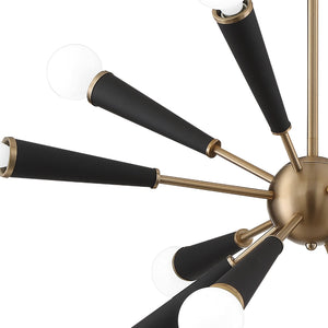 Celestial 34'' 12 Light Chandelier, Aged Brass - Alternate Product Image 2.jpg
