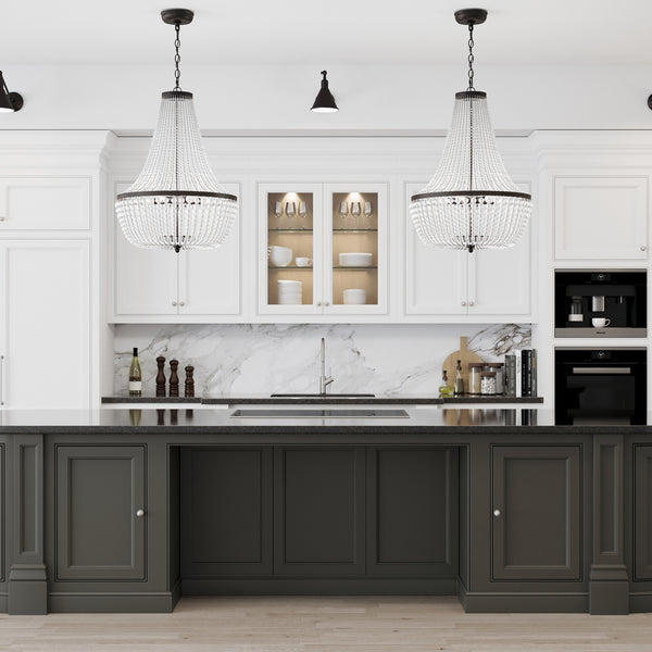 Kylie 18.75'' Six Light Chandelier, Matte Black Alt 4.jpg
