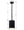 Adair 8'' One Light Mini Chandelier, Matte Black / White Alt 4.jpg