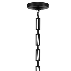 Adair 12'' One Light Chandelier, Matte Black / White - Alternate Product Image 2.jpg