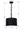 Adair 12'' One Light Chandelier, Matte Black / White - Alternate Product Image 3.jpg