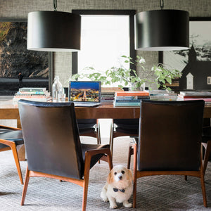 Adair 20'' Six Light Chandelier, Matte Black / White - Alternate Product Image 1.jpg