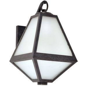 Glain 12.75'' One Light Outdoor Wall Sconce, Black White - Alternate Product Image 1.jpg
