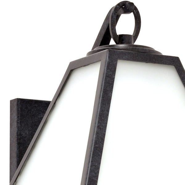 Glain 12.75'' One Light Outdoor Wall Sconce, Black White - Alternate Product Image 2.jpg