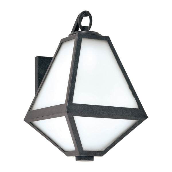 Glain 12.75'' One Light Outdoor Wall Sconce, Black White - Main Product Image.jpg