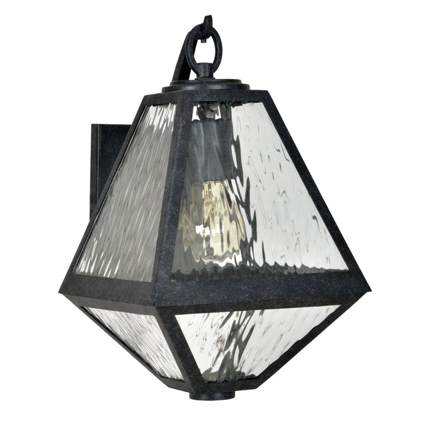 Glain 12.75'' One Light Outdoor Wall Sconce, Black Water - Main Product Image.jpg