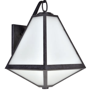 Glain 21'' Three Light Outdoor Wall Sconce, Black White - Alternate Product Image 1.jpg