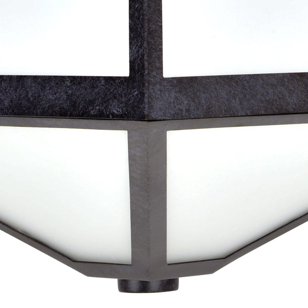 Glain 21'' Three Light Outdoor Wall Sconce, Black White - Alternate Product Image 2.jpg
