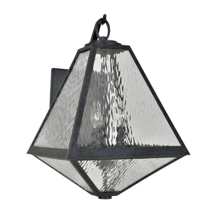 Glain 21'' Three Light Outdoor Wall Sconce, Black Water - Alternate Product Image 1.jpg