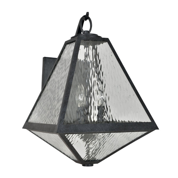 Glain 21'' Three Light Outdoor Wall Sconce, Black Water - Alternate Product Image 1.jpg