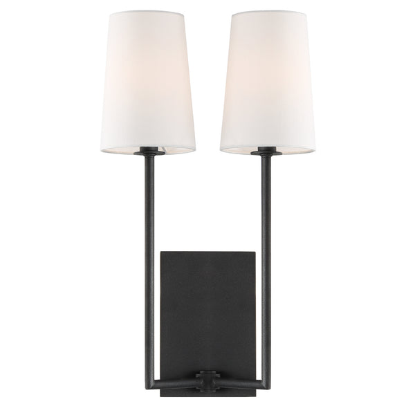 Lennon 10'' Two Light Wall Sconce, Black - Main Product Image.jpg
