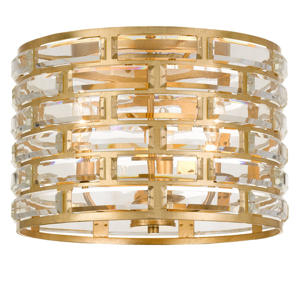 Meryl 15'' Three Light Flush Mount, Antique Gold - Main Product Image.jpg