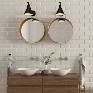 Moritz 7'' One Light Wall Sconce, Matte Black - Alternate Product Image 1.jpg