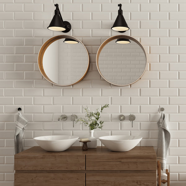 Moritz 7'' One Light Wall Sconce, Matte Black - Alternate Product Image 1.jpg