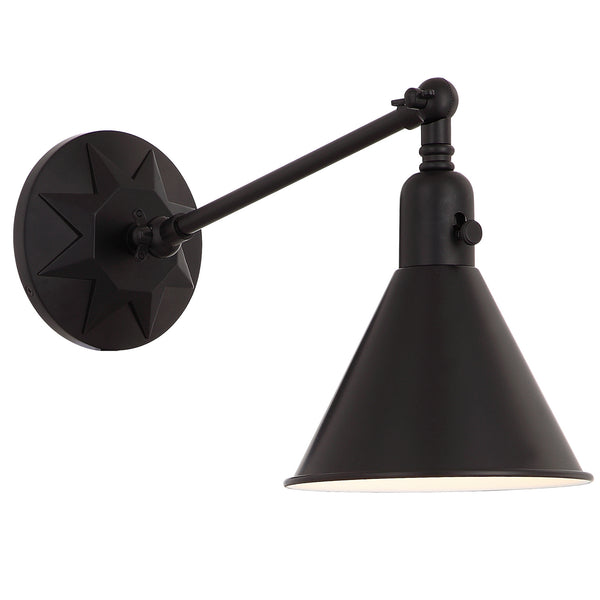 Moritz 7'' One Light Wall Sconce, Matte Black - Main Product Image.jpg