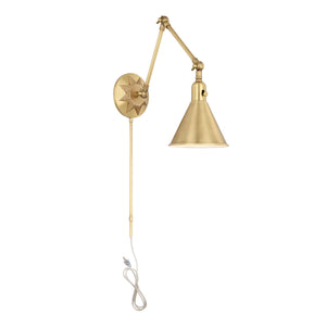 Moritz 7'' One Light Wall Sconce, Aged Brass - Alternate Product Image 1.jpg