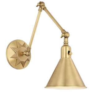 Moritz 7'' One Light Wall Sconce, Aged Brass - Main Product Image.jpg