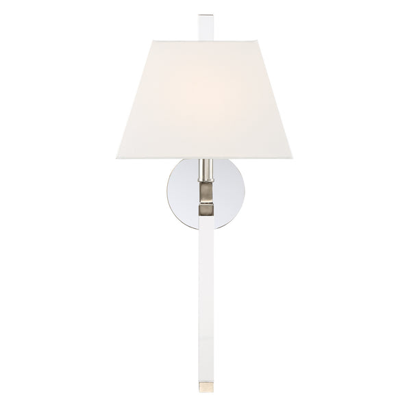 Renata 10'' One Light Wall Sconce, Polished Nickel - Main Product Image.jpg