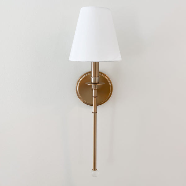 Rivoli 6'' One Light Wall Sconce, Aged Brass Alt 4.jpg