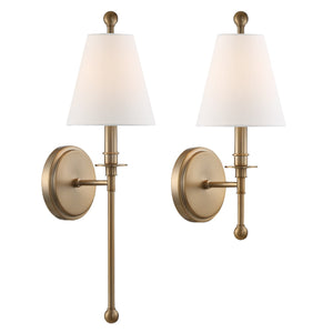 Rivoli 6'' One Light Wall Sconce, Aged Brass - Main Product Image.jpg