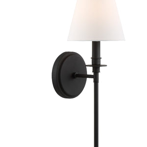 Rivoli 6'' One Light Wall Sconce, Black - Alternate Product Image 3.jpg