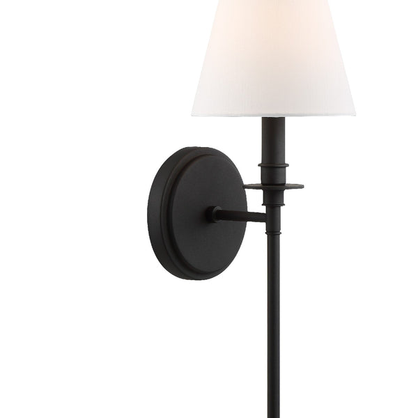 Rivoli 6'' One Light Wall Sconce, Black - Alternate Product Image 3.jpg